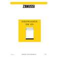 ZANUSSI DW929W Owners Manual ZANUSSI DW929W Owners Manual