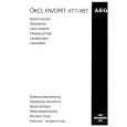 AEG FAV477W Owners Manual AEG FAV477W Owners Manual