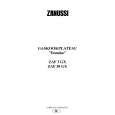 ZANUSSI ZAF3GX Owners Manual ZANUSSI ZAF3GX Owners Manual