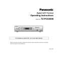 PANASONIC TZPCD3000 Owners Manual PANASONIC TZPCD3000 Owners Manual