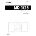 TEAC MC-DX15 Owners Manual TEAC MC-DX15 Owners Manual