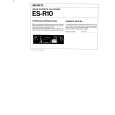 SONY ES-R10 Owners Manual SONY ES-R10 Owners Manual