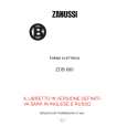 ZANUSSI ZOB690SN Owners Manual ZANUSSI ZOB690SN Owners Manual