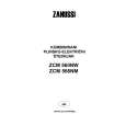 ZANUSSI ZCM560NW Owners Manual ZANUSSI ZCM560NW Owners Manual