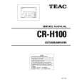TEAC CRH100 Service Manual TEAC CRH100 Service Manual