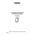 ZANUSSI TL883V Owners Manual ZANUSSI TL883V Owners Manual
