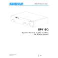 SHURE DP11EQ Owners Manual SHURE DP11EQ Owners Manual