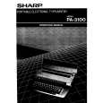 SHARP PA-3100 Owners Manual SHARP PA-3100 Owners Manual