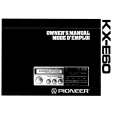 PIONEER KX-E60/EW Owners Manual PIONEER KX-E60/EW Owners Manual