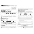 PIONEER DVR-216CHE/BXV/C5 Owners Manual PIONEER DVR-216CHE/BXV/C5 Owners Manual