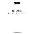 ZANUSSI DRi49/3A Owners Manual ZANUSSI DRi49/3A Owners Manual