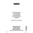 ZANUSSI ZC 255 AO Owners Manual ZANUSSI ZC 255 AO Owners Manual