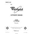 WHIRLPOOL LA7700XSW0 Parts Catalog WHIRLPOOL LA7700XSW0 Parts Catalog