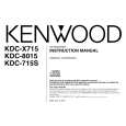 KENWOOD KDCX715 Owners Manual KENWOOD KDCX715 Owners Manual