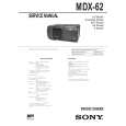SONY MDX62 Service Manual SONY MDX62 Service Manual