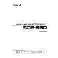 ROLAND SDE-330 Owners Manual ROLAND SDE-330 Owners Manual