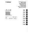 PIONEER A115 Owners Manual PIONEER A115 Owners Manual