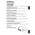 HITACHI CPX430W Owners Manual HITACHI CPX430W Owners Manual