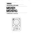 YAMAHA MS101 Owners Manual YAMAHA MS101 Owners Manual