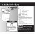 WHIRLPOOL SF302BEGN0 Installation Manual WHIRLPOOL SF302BEGN0 Installation Manual