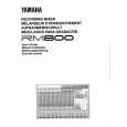 YAMAHA RM800 Owners Manual YAMAHA RM800 Owners Manual