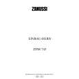 ZANUSSI ZHM743W Owners Manual ZANUSSI ZHM743W Owners Manual