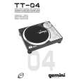 GEMINI TT-04 Owners Manual GEMINI TT-04 Owners Manual