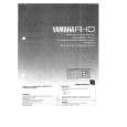 YAMAHA R-10 Owners Manual YAMAHA R-10 Owners Manual
