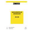 ZANUSSI ZDI200N Owners Manual ZANUSSI ZDI200N Owners Manual