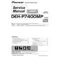 PIONEER DEH-P7400MP/X1B/EW Service Manual PIONEER DEH-P7400MP/X1B/EW Service Manual