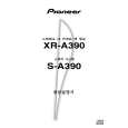PIONEER X-A390/NKXJ Owners Manual PIONEER X-A390/NKXJ Owners Manual