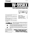 TEAC W995RX Owners Manual TEAC W995RX Owners Manual