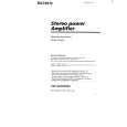 SONY XM-4026 Owners Manual SONY XM-4026 Owners Manual