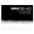 YAMAHA GE40 Owners Manual YAMAHA GE40 Owners Manual