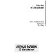 ARTHUR MARTIN ELECTROLUX FE2549N1 Owners Manual ARTHUR MARTIN ELECTROLUX FE2549N1 Owners Manual