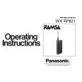 PANASONIC WXRP921 Owners Manual PANASONIC WXRP921 Owners Manual
