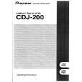 PIONEER CDJ200S Owners Manual PIONEER CDJ200S Owners Manual
