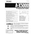 TEAC A-X5000 Owners Manual TEAC A-X5000 Owners Manual