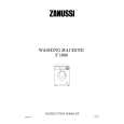 ZANUSSI F1000 Owners Manual ZANUSSI F1000 Owners Manual