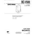 SONY BCV500 Service Manual SONY BCV500 Service Manual