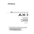 ROLAND AX-1 Owners Manual ROLAND AX-1 Owners Manual