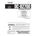 TEAC DC-D2700 Owners Manual TEAC DC-D2700 Owners Manual