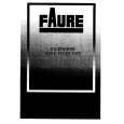 FAURE CCG608C Owners Manual FAURE CCG608C Owners Manual