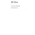 AEG DS10-W/TU Owners Manual AEG DS10-W/TU Owners Manual
