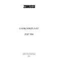 ZANUSSI ZGF984ITXC Owners Manual ZANUSSI ZGF984ITXC Owners Manual