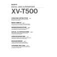 SONY XVT500 Owners Manual SONY XVT500 Owners Manual