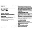 SONY GP-TRX Owners Manual SONY GP-TRX Owners Manual