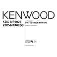 KENWOOD KDC-MP4026 Owners Manual KENWOOD KDC-MP4026 Owners Manual