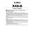 KAWAI X45 Owners Manual KAWAI X45 Owners Manual