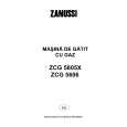ZANUSSI ZCG5605X Owners Manual ZANUSSI ZCG5605X Owners Manual